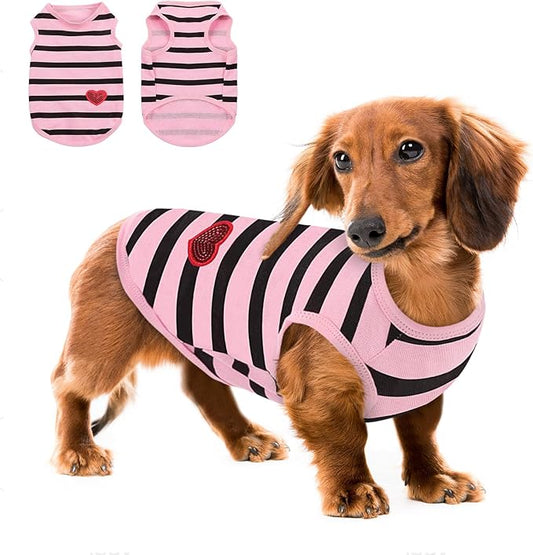 Queenmore Large Dog Shirt,Soft Breathable Dog Shirt for Dogs Cats Boy Girl,Pet Clothes for All Season,Breathable Lightweight Pet Tshirt for Frenchie, Dachshund, Yorkie