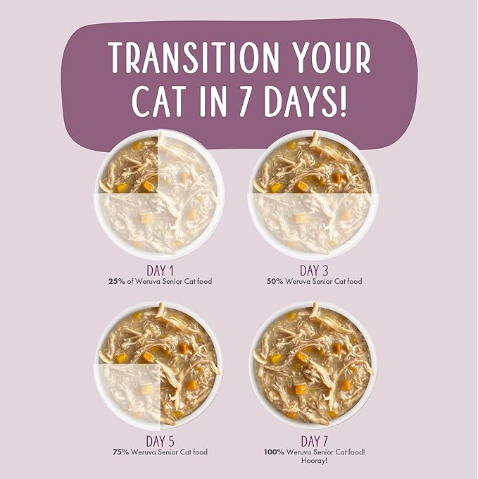 Weruva Senior Cat Food, Chicken in Gravy, 3oz Can, Pack of 12