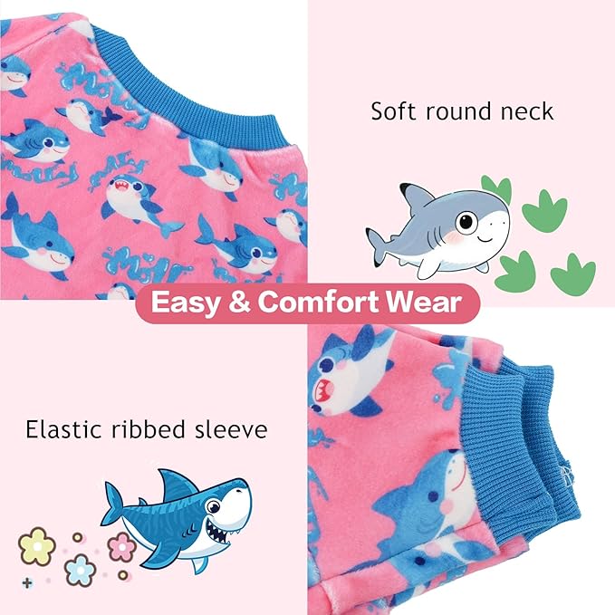 CuteBone Soft & Stretchy Dog Pajamas - Cozy Pet Jammies Breathable Jumpsuit for Small Dogs - All-Season Comfy Outfit Easy-On Pullover Design - Keeps Pets Warm & Comfortable P344L