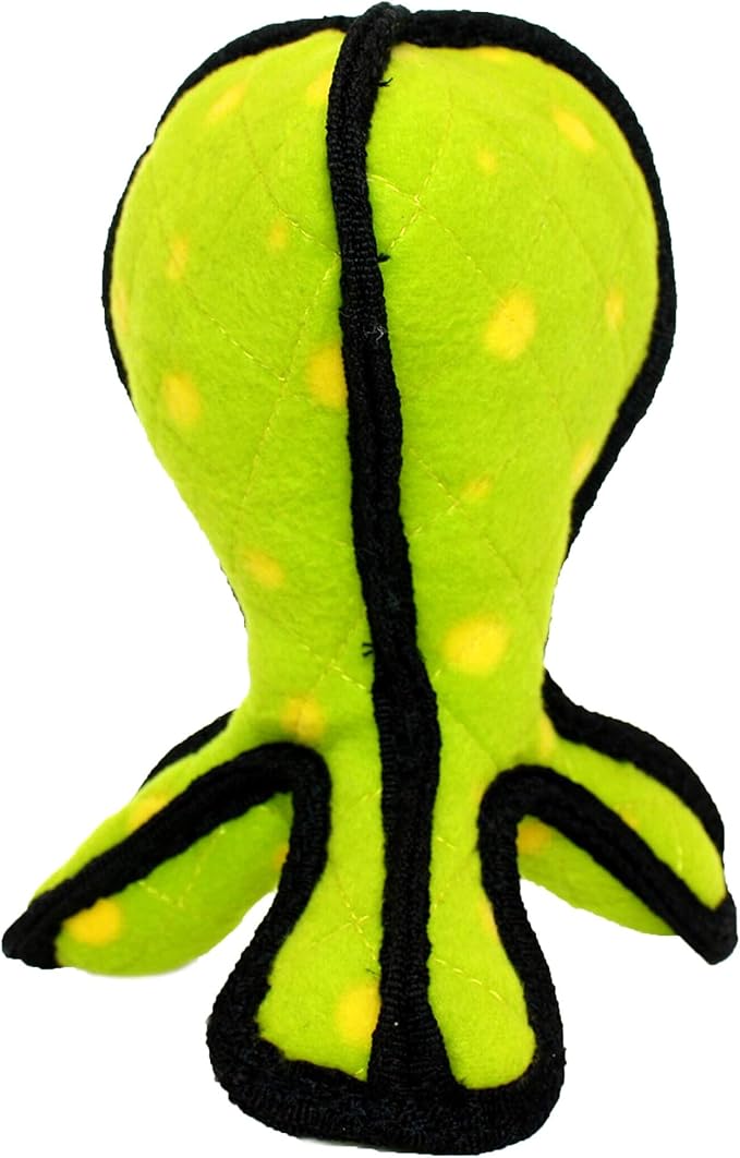 TUFFY® - World's Tuffest Soft Dog Toy - Alien - Multiple Layers. Made Durable, Strong & Tough. Interactive Play (Tug, Toss & Fetch). Machine Washable & Floats. (G3 Green, Large 2 Pack)