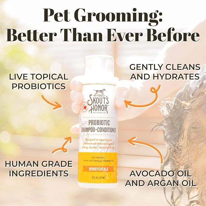 SKOUT'S HONOR Probiotic Grooming Essentials Bundle - Honeysuckle