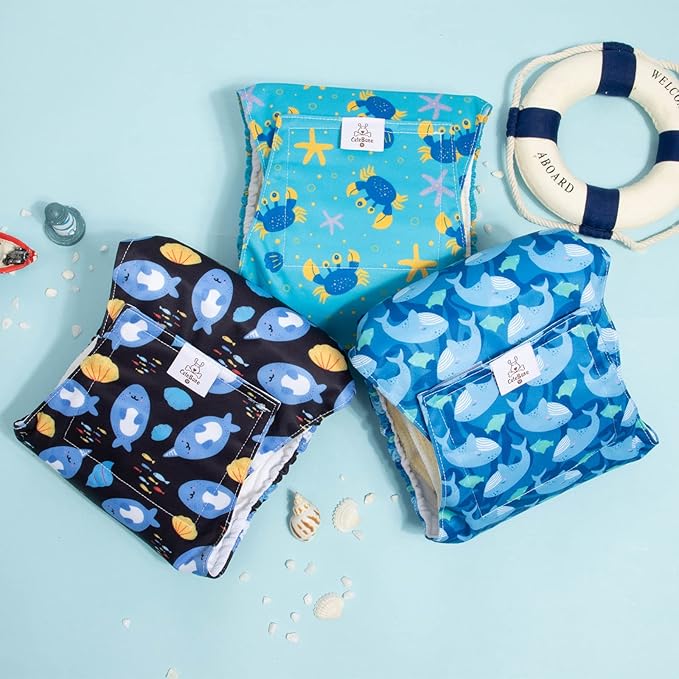 CuteBone Belly Band for Dogs Male Reusable Diapers Washable Wrap DM36XS