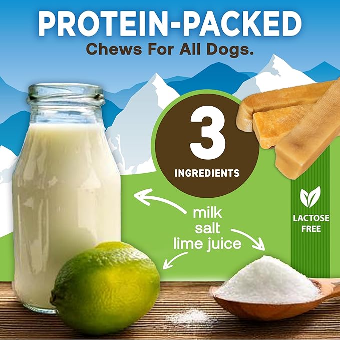 EcoKind Premium Gold Yak Cheese Himalayan Dog Chews, Healthy Dog Treats, Yak Chews for Small Dogs, All Natural, Long Lasting Dog Chew for Aggressive Chewers, High Protein Puppy Treat, Small - 16 Chews
