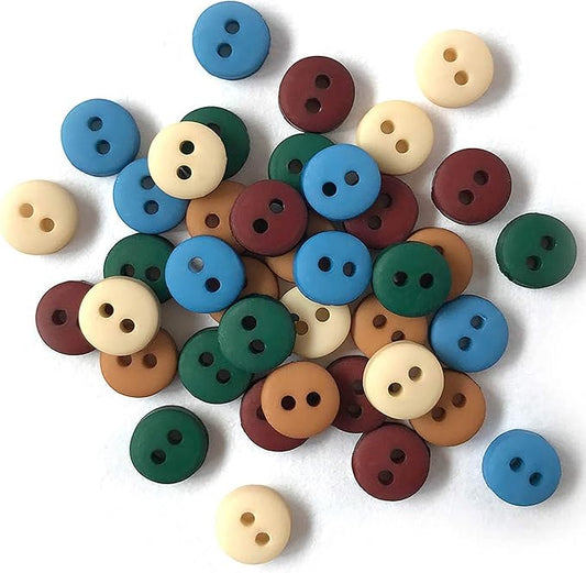 Buttons Galore and More Tiny & Micro Collection – Extensive Selection of Tiny & Micro Novelty Buttons for DIY Crafts, Scrapbooking, Sewing, Cardmaking, and other Art & Creative Projects – 35 Pcs
