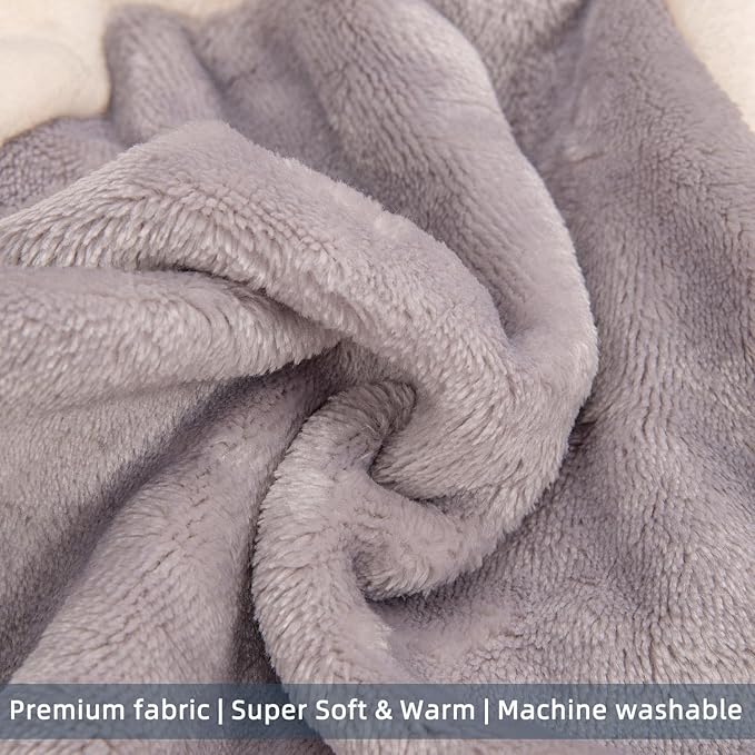 FabriCastle Dog Hoodie Sweater for Small Dogs Boy and Girl, Small Dog Clothes XS XXS Puppy Sweatshirt, Pet Outfit, Cat Clothing Super Soft Warm Snap On Closure (Lightgrey-Cream, X-Large)