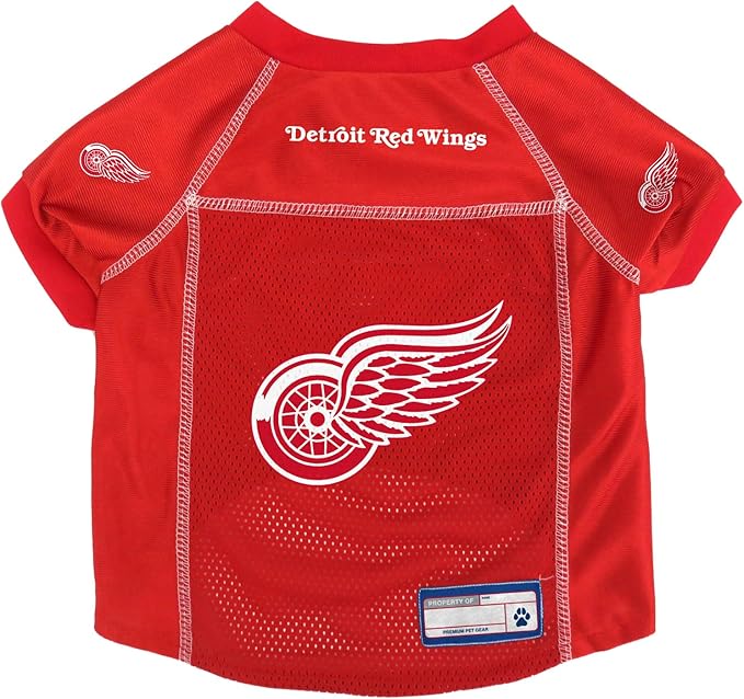 Littlearth NHL Detroit Red Wings Basic Pet Jersey, Team Color
