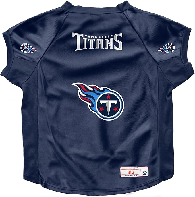Littlearth NFL Tennessee Titans Stretch Pet Jersey, Team Color, Big Dog