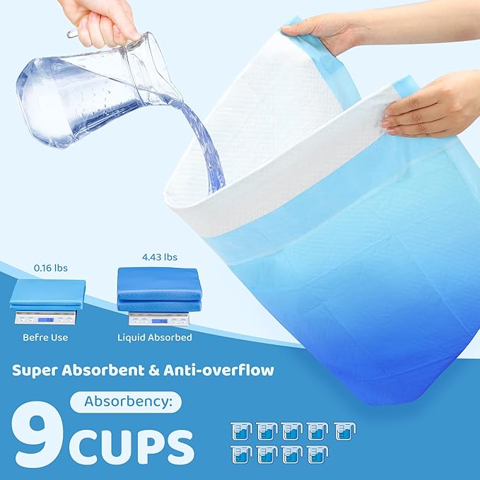 Upgrade Leak-Proof Pet Training and Puppy Pads, Jumbo Pee Pads for Dogs with Thicken Polymer Heavy Absorbency, Quick Dry Disposable Pee Pads for Cats Dogs (30, Regular 30''x36'')