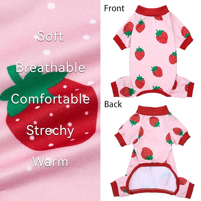 XPUDAC Matching Dog and Owner Clothes Dog Pajamas for Small Medium Dogs Stretchable Pet Onesies, Owner and Doggie Pjs are Sold Separately, 2XL