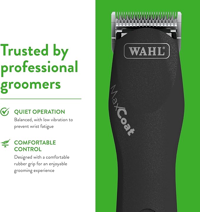 Wahl Pro Animal Equine MaxCoat Horse Clipper - Horse, Dog & Cat Clipper - for Pet Grooming - Corded - Quiet - Black