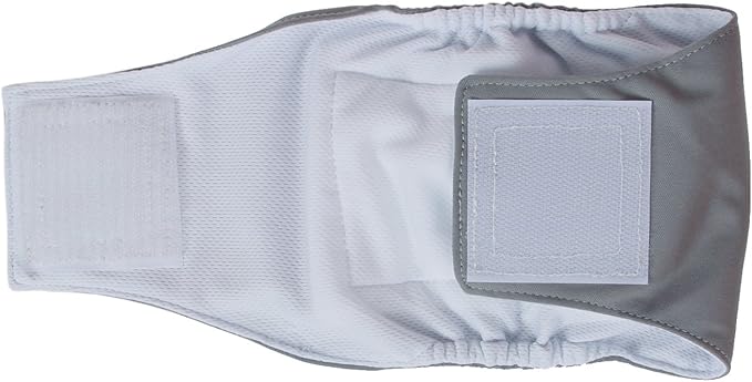 Teamoy Male Dog Belly Bands Washable 4-Pack, Reusable Dog Diapers Wraps for Incontinence & Marking (S,10"-13" Waist)