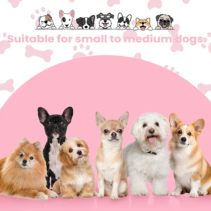 Small Dog Goggles Small Breed, Small Dog Sunglasses UV Eye Protection for Medium Breed Dogs, Doggy Goggles Puppy Eyewear Glasses Pet Sunglasses, Red