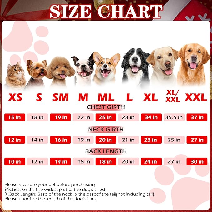 EXPAWLORER Plaid Dog Hoodie - British Style Warm Dog Sweater Shirt with Leash Hole,Pitbull Clothes Outfits,Winter Coat Apparel for All Breeds Puppy Girl Boy-Cat Apparel,Christmas Buffalo Check Small