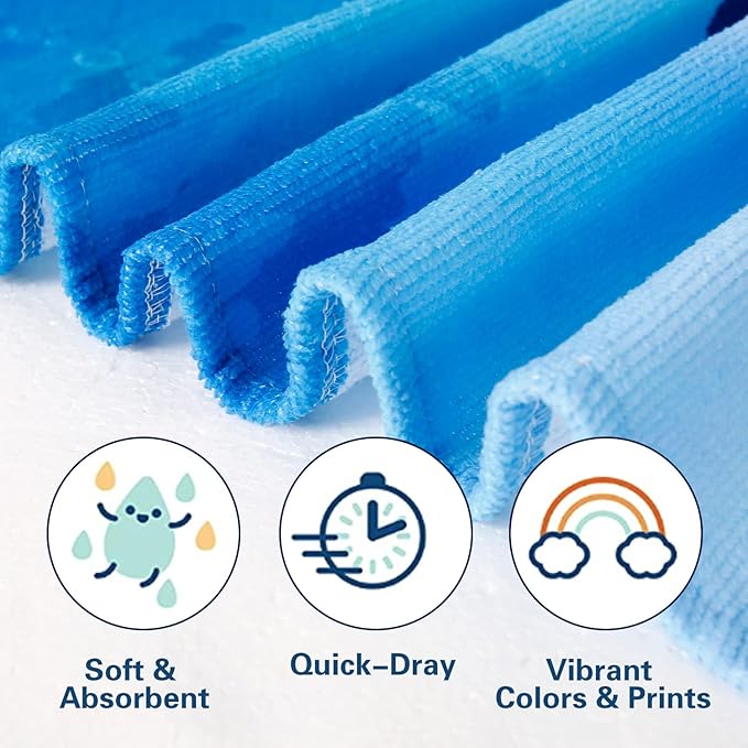 LIVILAN Dolphin Beach Towel, 30" x 60" Thin, Lightweight Microfiber for Girls, Kids, Women, Super Soft, Quick Dry, Sand Free, Ideal for Pool, Bath, Travel, Perfect Dolphin Gifts