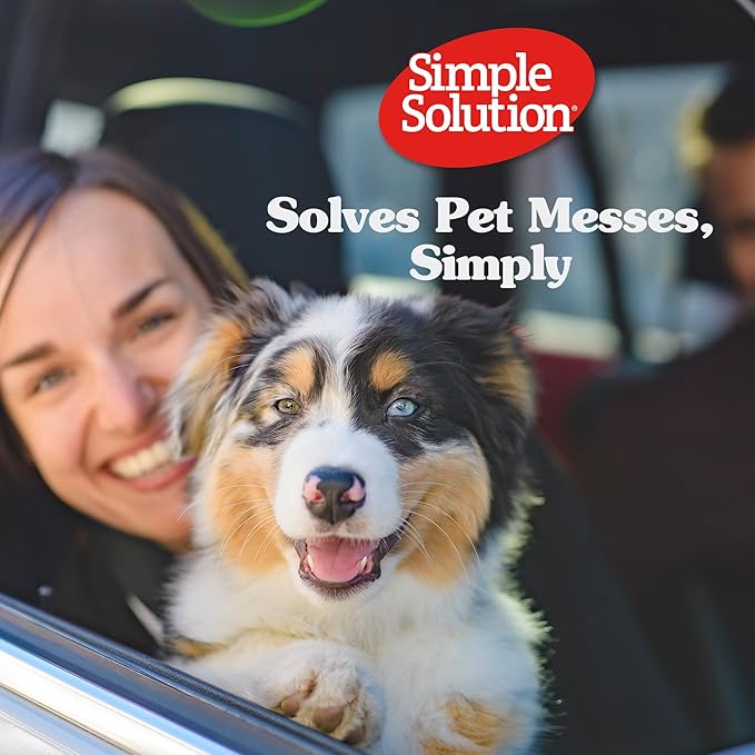 Simple Solution Disposable Dog Diapers, Female Dog Diapers, Puppy Potty Training, Incontinence and Heat Cycle Protection, Medium Diapers for Dogs, 15-23 Inch Waist, 30 Count