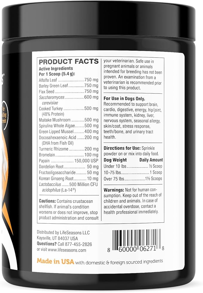 Stage 2: Multivitamin Adult Formula for Dogs | All-in-One Support of Weight Management, Digestive Health, Hip & Joint Pain, Stress & Anxiety & more, All Natural - Vet Approved