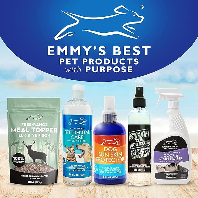 EBPP Dog Sunscreen Sun Skin Protector Spray 8 fl oz - Safe for All Breeds with No Zinc Oxide - Pet Protection and Moisturizer for Skin, Coat, Nose, Ears
