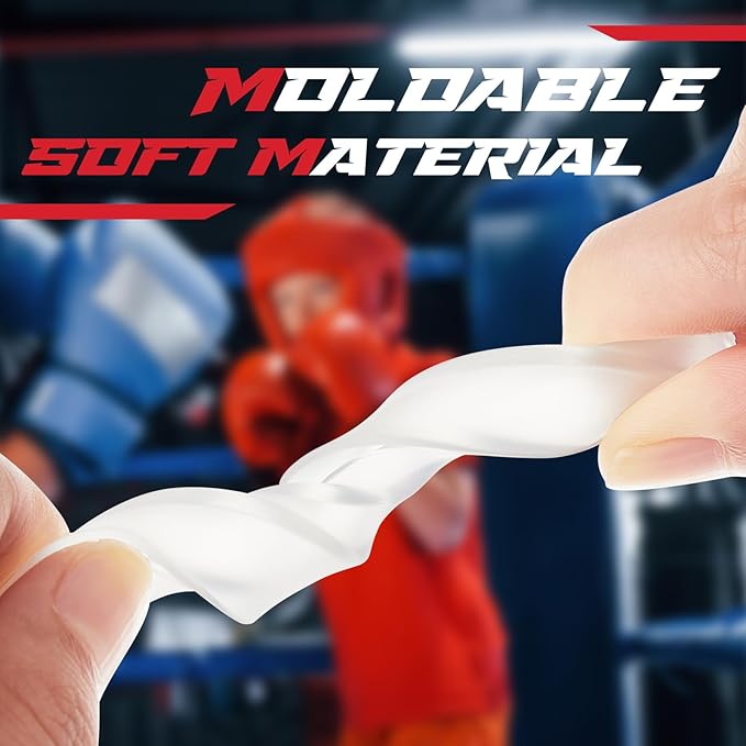 BBTO 20 Pieces Sports Mouth Guard Boxing Mouth Protection Athletic Mouthpiece for Football Basketball Hockey Karate Rugby Match(Transparent,Youth (10 yrs & Below))