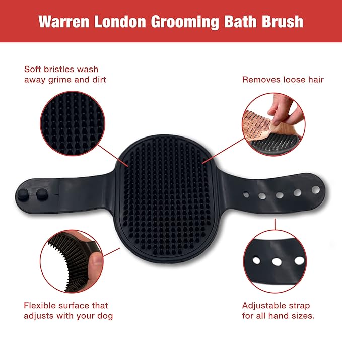 Warren London Puppy Gift Box - Complete Puppy Care Set - Includes Hydrating Butter, 2-in-1 Shampoo, Cologne, Grooming Bath Brush, Ear Cleaner and Nail File for New Pet Owners