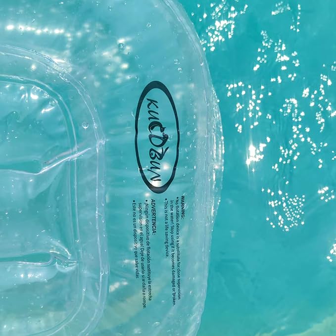 Dog Pool Float, Funny 6-in-1 Inflatable Dog Floats for Pool, Pet Floatie Raft for Small Dogs, Puppy and Doggies, Clear Duck