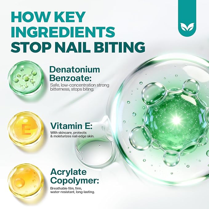 Morovan Nail Biting Prevention For Kids: Thumb Sucking Deterrent Stop Nail Biting Treatment Adults No Bite Nail Polish for Biters Anti Finger Sucking Lasting & Safe with Repair and Healthy Nails 15ML