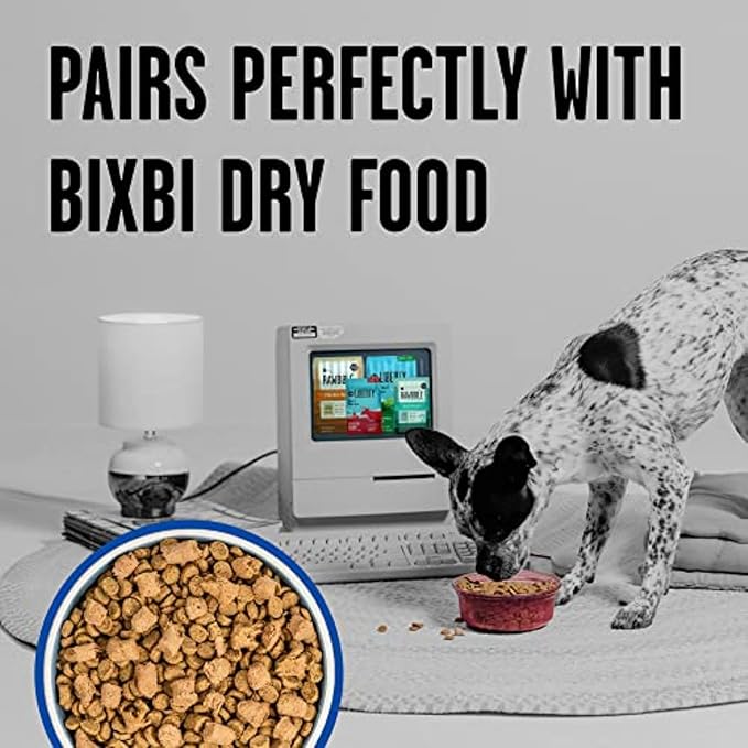 BIXBI Liberty Freeze-Dried Dog Food Topper & Treats, Turkey – 96% Meat & Organs, No Refrigeration – USA Made, 12 oz