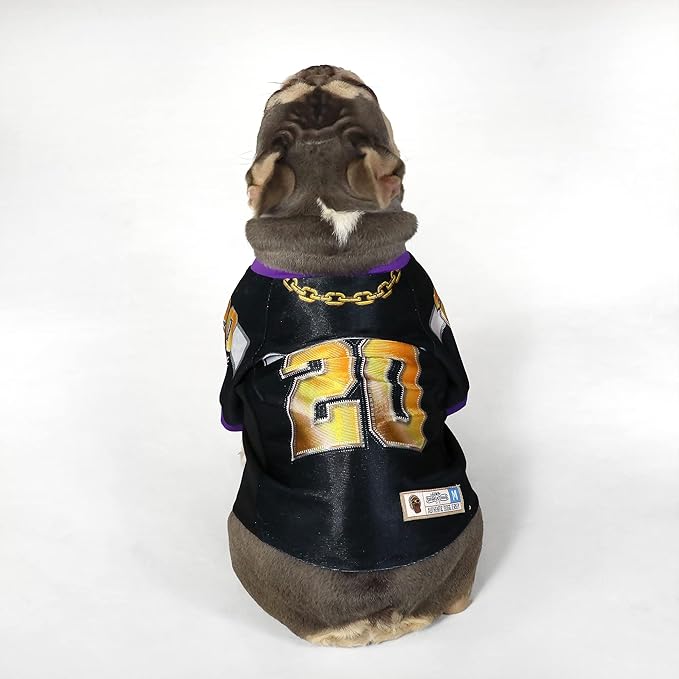 Snoop Doggie Doggs Deluxe Pet Jersey, Off The Chain, Medium