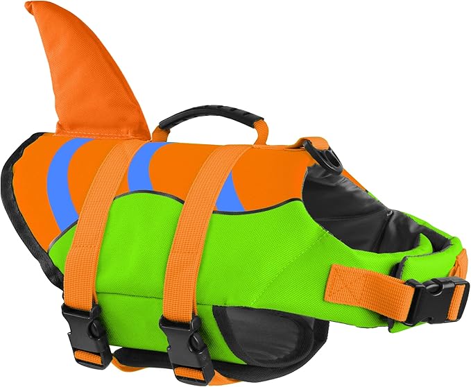 Fragralley Shark Fin Dog Life Jacket,