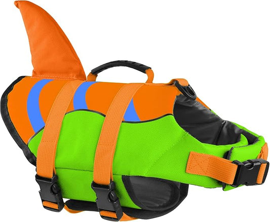 Fragralley Shark Fin Dog Life Jacket,