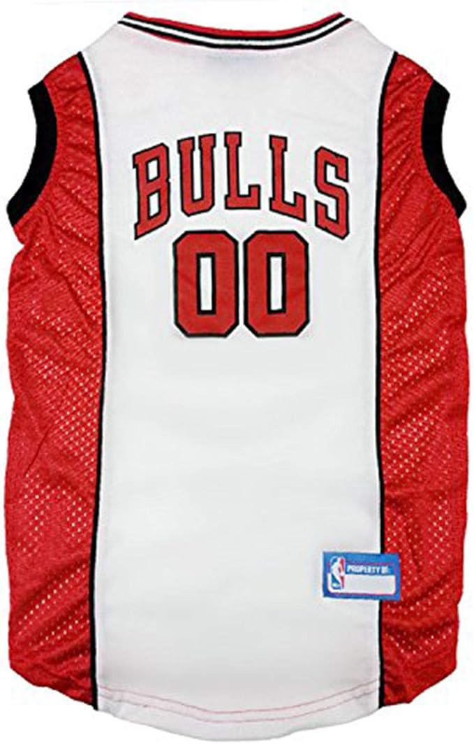 Pets First NBA CHICAGO BULLS DOG Jersey, X-Small