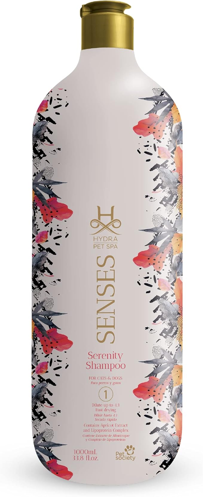Hydra Senses Serenity Shampoo for Dogs and Cats, Hydration Shampoo for Pets, Pet Wash for All Breeds, Promotes a Soft and Shiny Coat