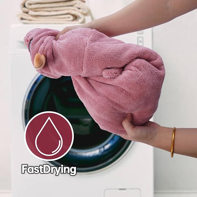 Dog Bathrobe & Drying Coat, Microfibre Material Fast Drying Super Absorbent Towel, Magic Sticker & Belly Strap, Robes for After Bath - Puppy to Large Dog & Cat