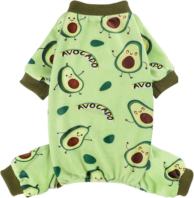 Kosiyi Dog Pajamas Puppy Clothes for Small Dogs Girl Boy, Stretch Fleece Winter Spring Puppy Outfit, Lightweight Velvet Pet Jumpsuit, Pjs, Onesies Doggie Apparel