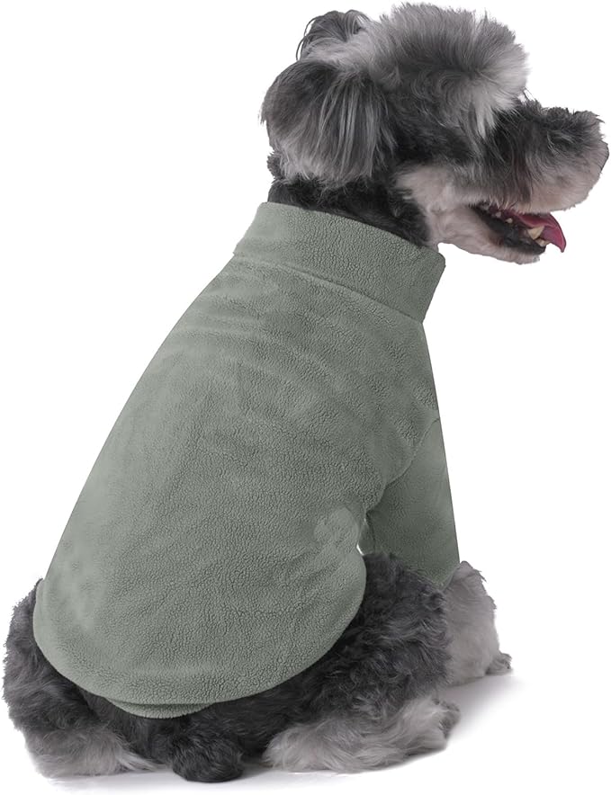 Dog Sweater, 3 Pack Dog Sweaters for Small Dogs Girl Boy, Ultra Soft Warm Puppy Clothes Dog Coat for Winter (Lt Blue+Olive+Brown, X-Small)