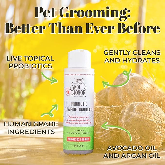 SKOUT'S HONOR Probiotic Grooming Essentials Bundle - Sunkissed Coconut