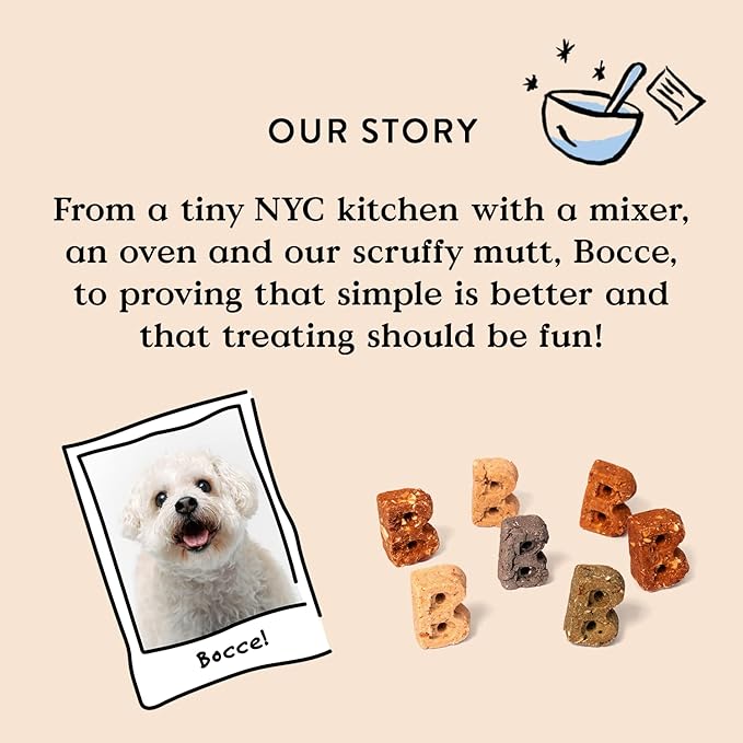 Bocce's Bakery Puppy Bac'n Nutty Training Treats for Dogs, Wheat-Free Dog Treats, Made with Real Ingredients, Baked in The USA, 3 oz