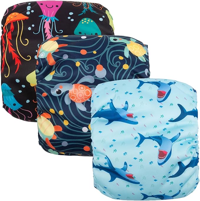 CuteBone Dog Diapers Male Washable Belly Band for Male Dogs Wraps 3pcs a Pack DM28XL