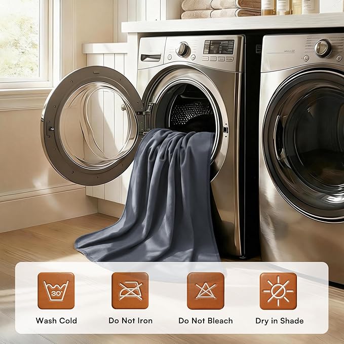 Luciphia 100% Waterproof Blanket for Adults or Small Medium Dogs, Soft Polar Fleece Pet Blankets for Couch Protector Washable, Reversible Leakproof Furniture Protection for Puppy,Dark Grey,57x40 inch