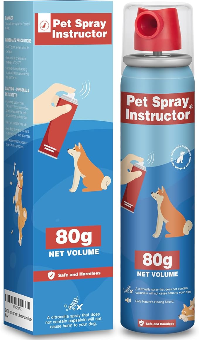 Corrector Spray Dog Trainer - 80ml Professional Dog Corrector Spray for Stops Barking, Jumping, Aggression & Unwanted Behaviors, Safe, Humane & Effective