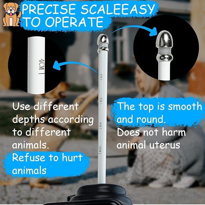 Dog Ovulation Detector Pet Ovulation Tester Canine Breeder Estrus Tester Progesterone Test Machine Ovulation Data Test Breeder Mating Tool for Dog Cattle Horse Pig Cat