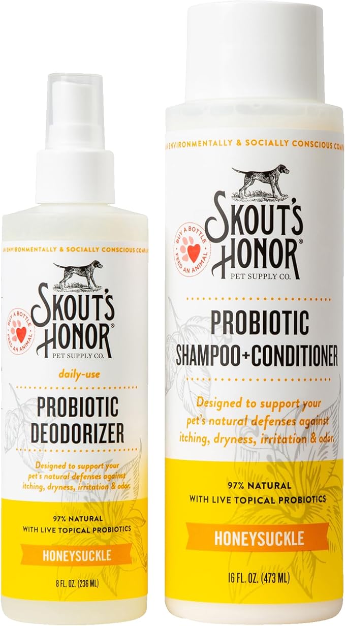 SKOUT'S HONOR Probiotic Grooming Essentials Bundle - Honeysuckle