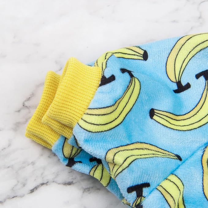 CuteBone Soft & Stretchy Dog Pajamas - Cozy Pet Jammies Breathable Jumpsuit for Small Dogs - All-Season Comfy Outfit Easy-On Pullover Design - Keeps Pets Warm & Comfortable P06XS