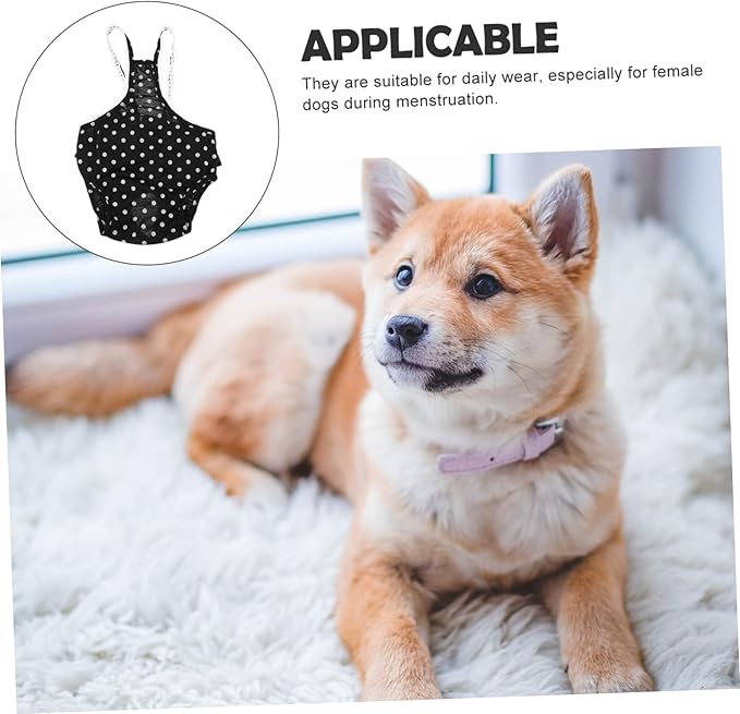 1pc Pet Physiological Pant for Dogs Menstruation Skirt Dots Prevents Leaks and Mating During Heat Comfortable and Stylish Pet Diaper