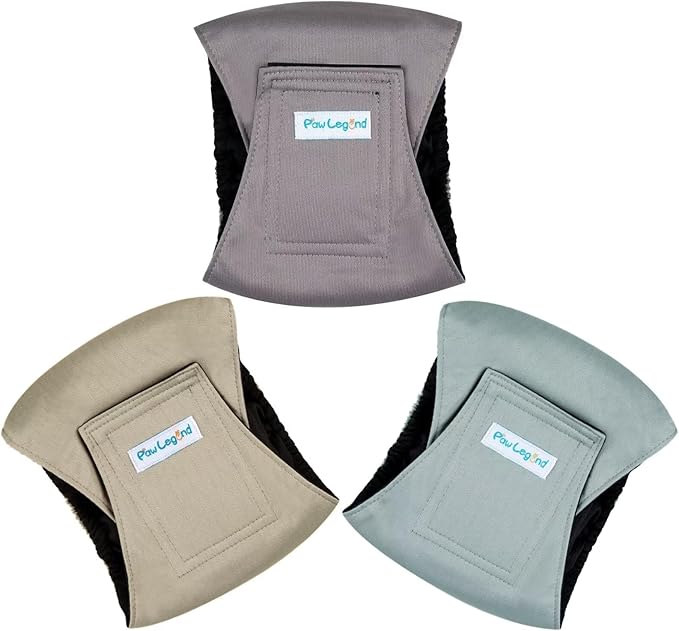 Paw Legend Washable Dogs Diapers Male Dog Belly Bands for Male Dogs Diapers Reusable Puppy & Doggie Diapers Male