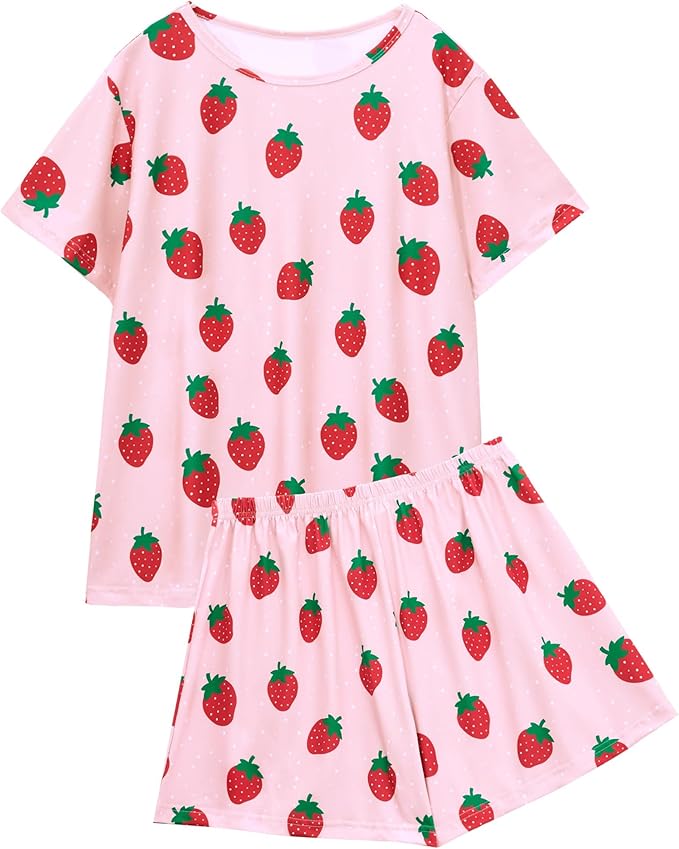 XPUDAC Matching Dog and Owner Clothes Womens Pajama Set Loungewear Short Sleeve Tee and Shorts, Owner and Pet Pajamas Are Sold Separately, L