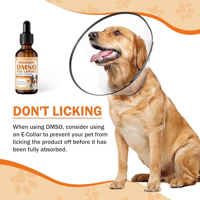 Topical DMSO for Dogs Lipoma, Guard Dog Away from Lumps and Bumps, Reduce Inflammation and Swelling, Soften Fatty Lumps & Lumps, Dog Pain Relief, Lipoma Treatment for Dogs, Help Buddy Regain Energy