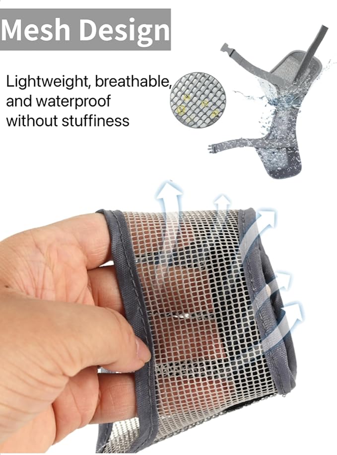 2 Pack Dog Muzzle, Soft Nylon Air Mesh Breathable Pet Safety Muzzle with Nose Protection for Medium Large Dogs, Helps Prevent Biting Barking Chewing