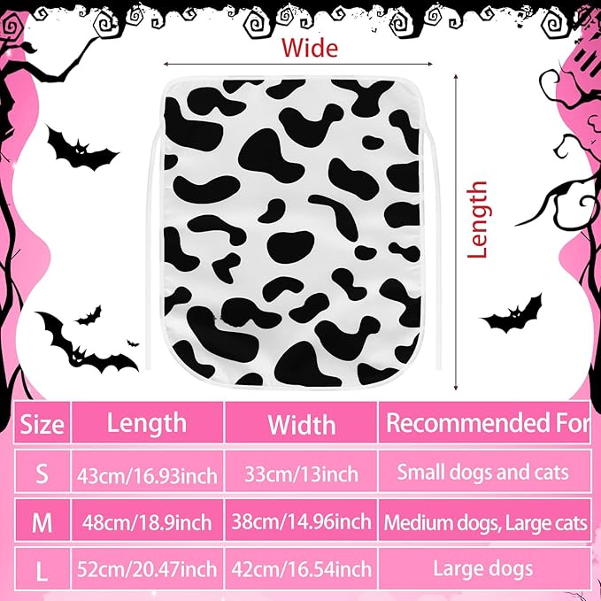 4 Pcs Halloween Dog Costumes Pet Cowboy Costume Cowgirl Hat with Bandana, Puppy Cape and Hip Hop Glasses for Halloween Dog Cat Puppy Kitten Cosplay Accessories(Medium)