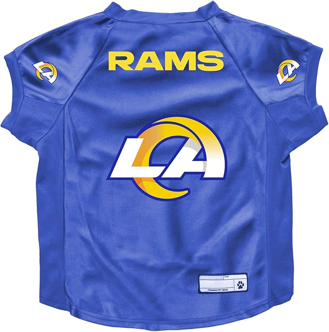 Littlearth Los Angeles Rams NFL Stretch Pet Jerseys for Big Dogs