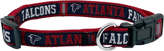 Pets First NFL Atlanta Falcons Licensed PET COLLAR, Large - Heavy-Duty, Strong, and Durable Dog Collar. Available in 31 Football Teams and 4 Sizes